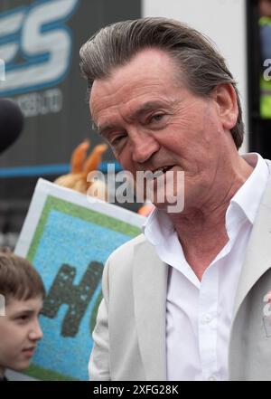 London UK - 22. Juni 2024: Envirnomental-Aktivist, ehemaliger Popstar und Punkrocker Fergal Sharkey im Restore Nature Now march für Umweltpr Stockfoto