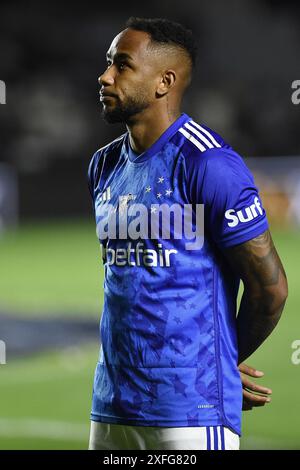 Rio de Janeiro, Brasilien, 16. Juni 2024. Fußballspiel der Teams Vasco x Cruzeiro für die brasilianische Meisterschaft im Stadion São Januário. Stockfoto