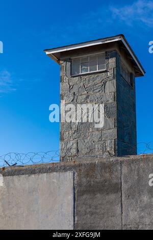 Der Zellblock, in dem Nelson Mandela inhaftiert war, Robben Island, Westkap-Provinz, Südafrika, Afrika Stockfoto