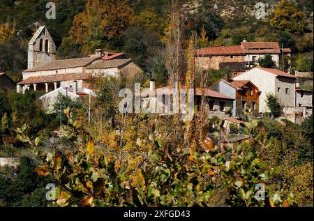 Kirche unserer Lieben Frau von Asuncion, Almiruete, Guadalajara, Spanien Stockfoto