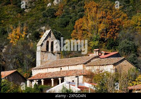 Kirche unserer Lieben Frau von Asuncion, Almiruete, Guadalajara, Spanien Stockfoto