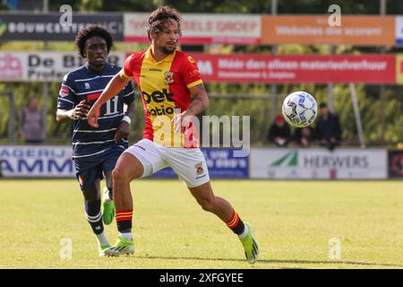 Zutphen, Niederlande. Juli 2024. ZUTPHEN, NIEDERLANDE - 3. JULI: Luca Everink von Go Ahead Eagles während des oefenwedstrijd-Spiels zwischen Go Ahead Eagles und Telstar bei AZC am 3. Juli 2024 in Zutphen, Niederlande. (Foto: Peter Lous/BSR Agency) Credit: BSR Agency/Alamy Live News Stockfoto