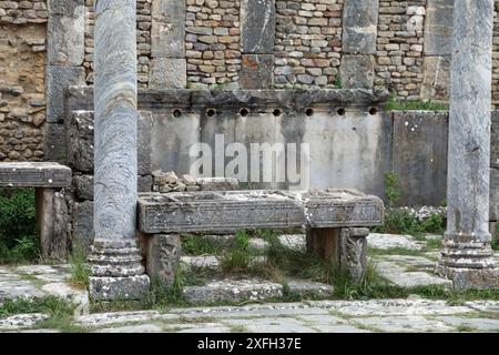 Macellum bei den römischen Ruinen von Djemila in Algerien Stockfoto