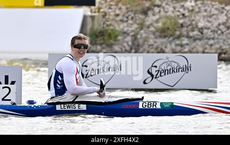 Szeged. Ungarn. 12. Mai 2024. Die ICF 2024 Canoe Sprint World Cup und Paracanoe World Championships. Szeged Olympic Wasserpark. Emily Lewis (GBR) während der Paracanoe-Weltmeisterschaft/Kanu-Sprint-Weltmeisterschaft in Szeged, Ungarn. Stockfoto