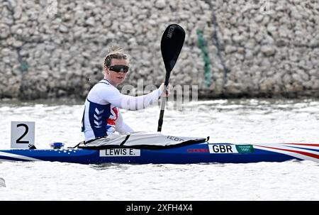 Szeged. Ungarn. 12. Mai 2024. Die ICF 2024 Canoe Sprint World Cup und Paracanoe World Championships. Szeged Olympic Wasserpark. Emily Lewis (GBR) während der Paracanoe-Weltmeisterschaft/Kanu-Sprint-Weltmeisterschaft in Szeged, Ungarn. Stockfoto