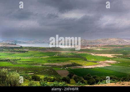 Meknes, Marokko - 20. März 2024: Sidi Chahede See in Marokko zwischen Fès und Meknes Stockfoto