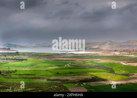 Meknes, Marokko - 20. März 2024: Sidi Chahede See in Marokko zwischen Fès und Meknes Stockfoto