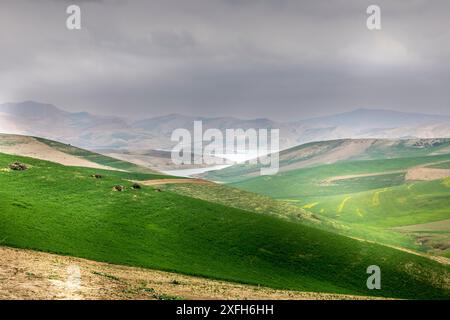 Meknes, Marokko - 20. März 2024: Sidi Chahede See in Marokko zwischen Fès und Meknes Stockfoto