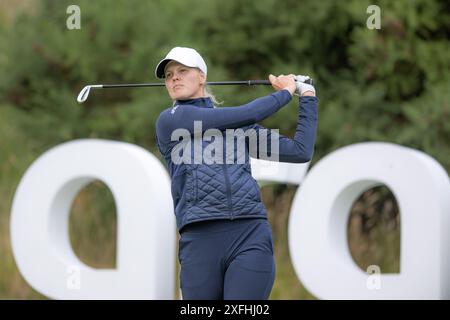 St Albans, Großbritannien. Juli 2024. Lisa Pettersson während des Aramco Team Series Golfturniers im Centurian Club, St Albans, Großbritannien am 3. Juli 2024. Foto von Phil Hutchinson. Nur redaktionelle Verwendung, Lizenz für kommerzielle Nutzung erforderlich. Keine Verwendung bei Wetten, Spielen oder Publikationen eines einzelnen Clubs/einer Liga/eines Spielers. Quelle: UK Sports Pics Ltd/Alamy Live News Stockfoto