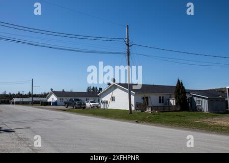 Industrial Park Street in Perth-Andover, New Brunswick, Kanada Stockfoto