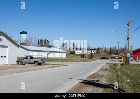 Industrial Park Street in Perth-Andover, New Brunswick, Kanada Stockfoto