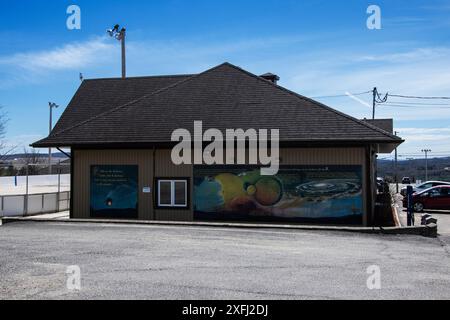 Erholungszentrum in der Rue Gauvin in Saint-Louis-du-Ha! Ha!, Quebec, Kanada Stockfoto