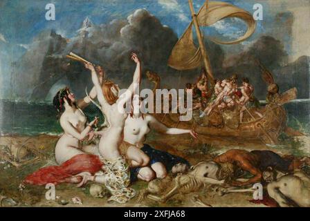 Die Sirenen und Ulysses von William Etty, 1837 Stockfoto