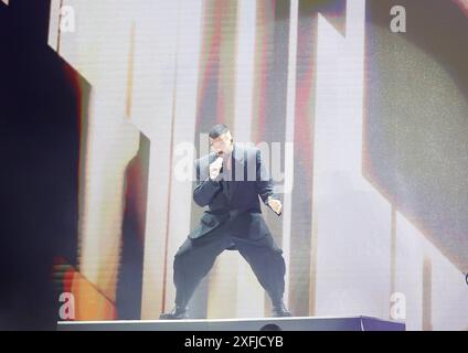 Sänger Ricky Martin trat am Mittwoch, 03. Juli 2024 während des Musikfestivals Iconica in Sevilla auf Cordon Press Credit: Live Media Publishing Group/Alamy Live News Stockfoto