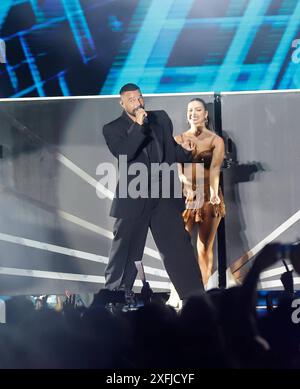 Sänger Ricky Martin trat am Mittwoch, 03. Juli 2024 während des Musikfestivals Iconica in Sevilla auf Cordon Press Credit: Live Media Publishing Group/Alamy Live News Stockfoto