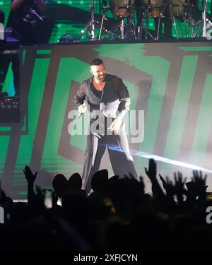 Sänger Ricky Martin trat am Mittwoch, 03. Juli 2024 während des Musikfestivals Iconica in Sevilla auf Cordon Press Credit: Live Media Publishing Group/Alamy Live News Stockfoto