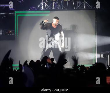 Sänger Ricky Martin trat am Mittwoch, 03. Juli 2024 während des Musikfestivals Iconica in Sevilla auf Cordon Press Credit: Live Media Publishing Group/Alamy Live News Stockfoto