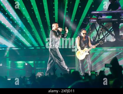 Sänger Ricky Martin trat am Mittwoch, 03. Juli 2024 während des Musikfestivals Iconica in Sevilla auf Cordon Press Credit: Live Media Publishing Group/Alamy Live News Stockfoto