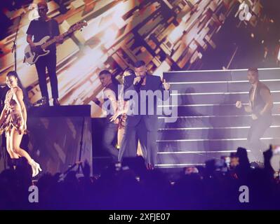 Musikkonzert - Concierto de Ricky Martin en Sevilla Singer Ricky Martin tritt während des Musikfestivals Iconica in Sevilla am Mittwoch, 03. Juli 2024 auf Cordon Press Copyright: X/CordonxPressx/xLiveMediax LPM 1430555 Stockfoto