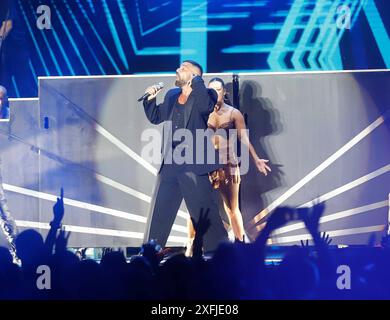 Musikkonzert - Concierto de Ricky Martin en Sevilla Singer Ricky Martin tritt während des Musikfestivals Iconica in Sevilla am Mittwoch, 03. Juli 2024 auf Cordon Press Copyright: X/CordonxPressx/xLiveMediax LPM 1430560 Stockfoto