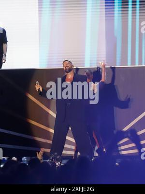 Musikkonzert - Concierto de Ricky Martin en Sevilla Singer Ricky Martin tritt während des Musikfestivals Iconica in Sevilla am Mittwoch, 03. Juli 2024 auf Cordon Press Copyright: X/CordonxPressx/xLiveMediax LPM 1430565 Stockfoto
