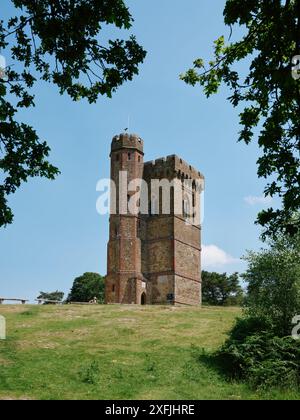 Leith Hill Tower der höchste Gipfel des Greensand Ridge bei Dorking Surrey, England, Großbritannien Stockfoto