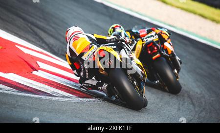 Oschersleben, Deutschland, 09. Juni 2019: Rennen-Superbike-Wettkampf zur FIM Langstrecken-Weltmeisterschaft in Oschersleben Stockfoto