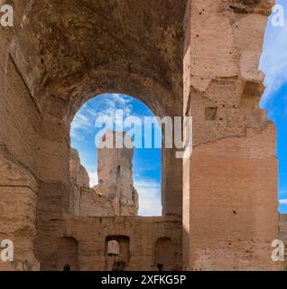 Die Thermen von Caracalla (Terme di Caracalla) in Rom, Italien Stockfoto