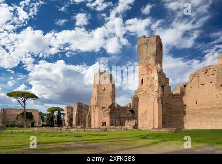 Die Thermen von Caracalla (Terme di Caracalla) in Rom, Italien Stockfoto