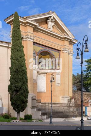 Das Triklinium Leoninum (auch als Lateran Nicchion – Detto anche Nicchione del Laterano bekannt) ist ein Überrest eines antiken Trikliniums, das von Papst erbaut wurde Stockfoto