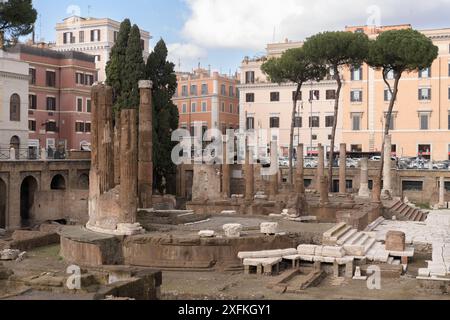 Largo di Torre Argentina (Argentinischer Turmplatz). Rom, Italien Stockfoto