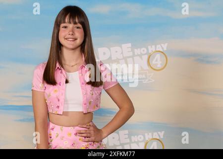 Madrid, Spanien. Juli 2024. Luna Fulgencio nimmt am 7. April 2024 an der Fotokonferenz „Padre no Hay MAS que uno 4“ in City, Country, Teil. (Foto: Hazhard Espinoza Vallejos/NurPhoto) Credit: NurPhoto SRL/Alamy Live News Stockfoto
