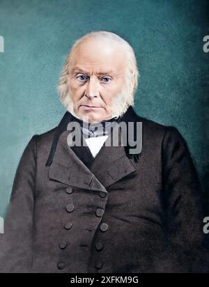 John Quincy Adams. Daguerreotypie. Ca. 1843-1848. Von Mathew Brady. Stockfoto