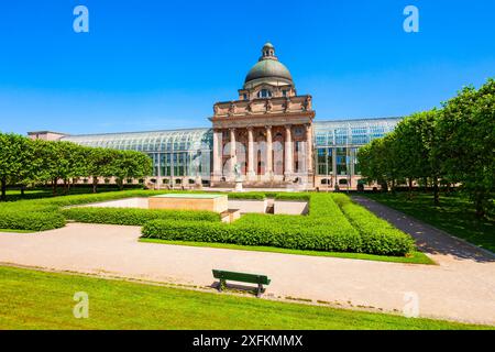 Bayerische Staatskanzlei oder Bayerische Staatskanzlei Gebäude im Zentrum der Münchner Stadt in Deutschland Stockfoto