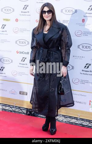 3. Juli 2024, Rom, Italien: Monica Bellucci besucht den roten Teppich der 64. Ausgabe von The Golden Globe, dem Filmpreis, den die Foreign Press an das italienische Kino vergibt (Credit Image: © Matteo Nardone/Pacific Press via ZUMA Press Wire). Nicht für kommerzielle ZWECKE! Stockfoto