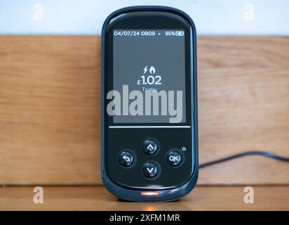 Dual Fuel Home Smart Meter Display Viewer Stockfoto