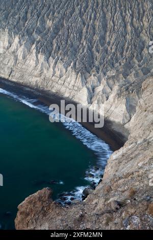 Steigungen der Barcena Vulkan und die Küste, San Benedicto Island, Revillagigedo Archipel Biosphärenreservat/Inselgruppe de Revillagigedo UNESCO Stockfoto