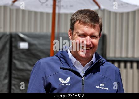 Silverstone, Großbritannien. Juli 2024. Stuart Pringle (GBR) Geschäftsführer von Silverstone Circuit. Formel-1-Weltmeisterschaft, Rd 12, großer Preis von Großbritannien, Donnerstag, 4. Juli 2024. Silverstone, England. Quelle: James Moy/Alamy Live News Stockfoto