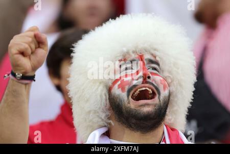 Köln, Deutschland. 30. Juni 2024. firo : 30.06.2024, Fußball: UEFA EURO 2024, EM, Europameisterschaft 2024, Achtelfinale 1/8, M39, Match 39, ESP, Spanien - GEO, Georgia 4:1 Fan of Georgia Credit: dpa/Alamy Live News Stockfoto