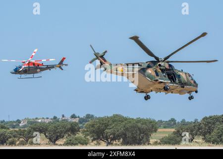 Portugiesische Hubschrauber beim Beja Air Festival Stockfoto