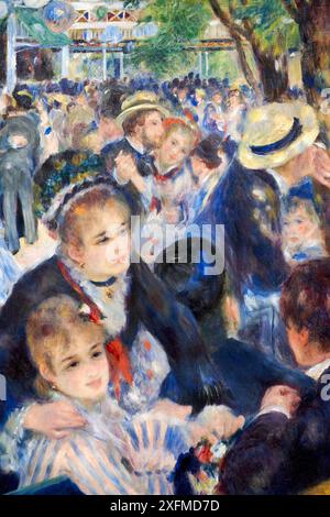 Auguste Renoir (1841–1919), Bal du moulin de la Galette, 1876, Ausstellung im Museum, Paris 1874 Erfindung des Impressionismus, Musée d'Orsay, Paris, Frankreich. Stockfoto