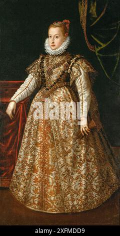 Porträt von Anna Caterina Gonzaga (1566–1621), Herzogin von Mantua, Erzherzogin von Österreich. Museum: Kunsthistorisches Museum, Wien. Autor: ANONYM. Stockfoto