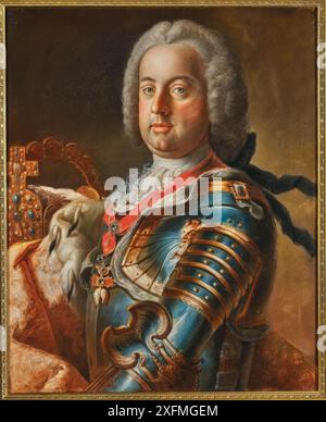 Porträt Kaiser Franz I. von Österreich (1708-1765). Museum: PRIVATE SAMMLUNG. AUTOR: JEAN-ETIENNE LIOTARD. Stockfoto