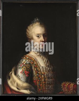 Porträt der Erzherzogin Maria Carolina von Osterreich (1752-1814), Königin von Neapel und Sizilien. Museum: PRIVATE SAMMLUNG. Autor: ANONYM. Stockfoto