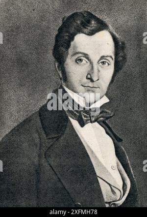 Gustav Albert Lortzing (1801–1851), Kompositor Alemán. Año 1943. Stockfoto