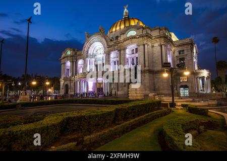 Palacio de las Bellas Artes / Palast der Schönen Künste. Mexiko-Stadt. Mexiko, März 2017. Stockfoto