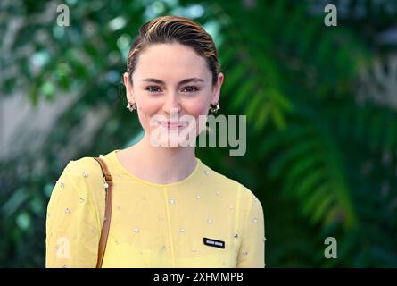 München, Deutschland. Juli 2024. Lea van Acken, Schauspielerin, nimmt an einem Empfang des FilmFernsehfonds Bayern (FFF Bayern) bei den Filmfestspielen München Teil. Quelle: Sven Hoppe/dpa/Alamy Live News Stockfoto