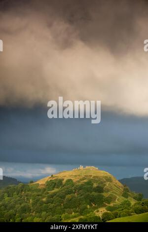 Castell Dinas Bran, nahe Llangollen, Denbighshire, Wales, Vereinigtes Königreich, September 2016 Stockfoto