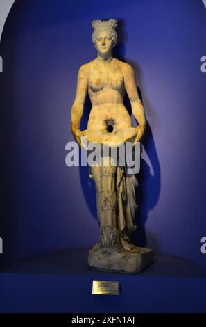 Das Begama Museum in Bergama, Türkei, ist ein Ort, an dem Stücke aus der antiken Stadt Pergamon ausgestellt werden. Stockfoto