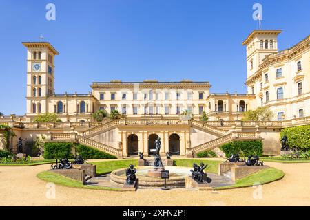 Osborne House Isle of Wight East Cowes Isle of Wight England Großbritannien GB Europa - Ferienhaus von Queen Victoria und Prince Albert Isle of Wight Großbritannien Stockfoto